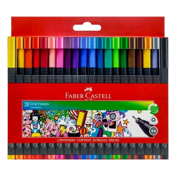 MARCADOR AGUA DELG. ESTUCHE C20 LAVABLE FABER 33045NM